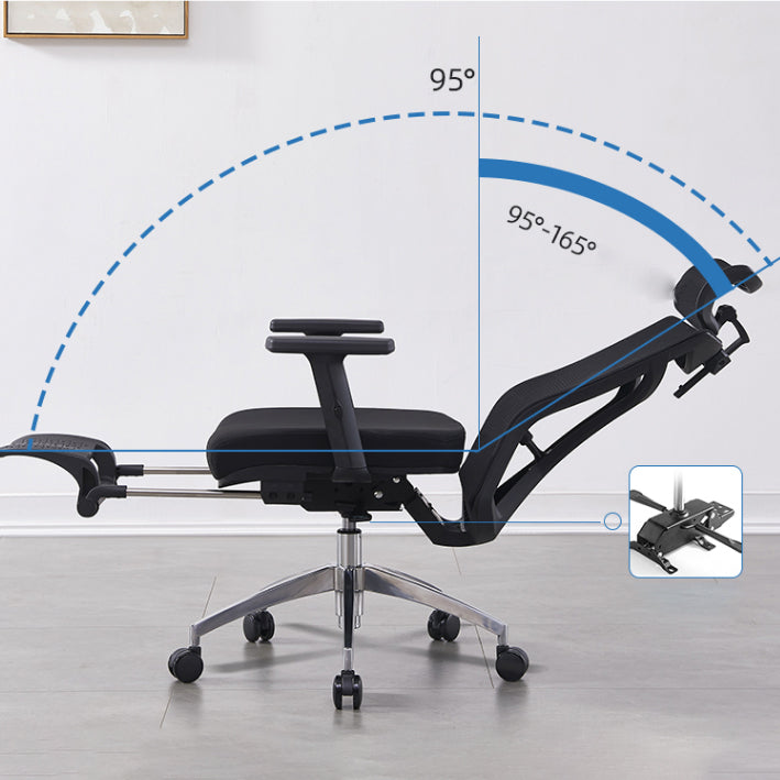 Chaise de bureau exécutive à dos élevé moderne chaise pivotante avec roues