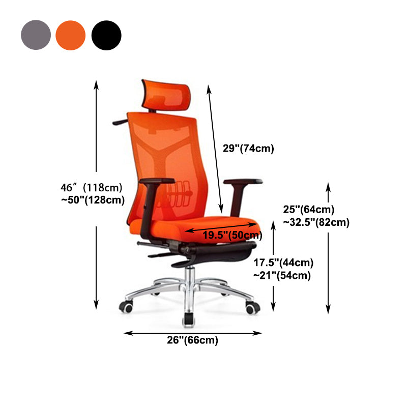Chaise de bureau exécutive à dos élevé moderne chaise pivotante avec roues