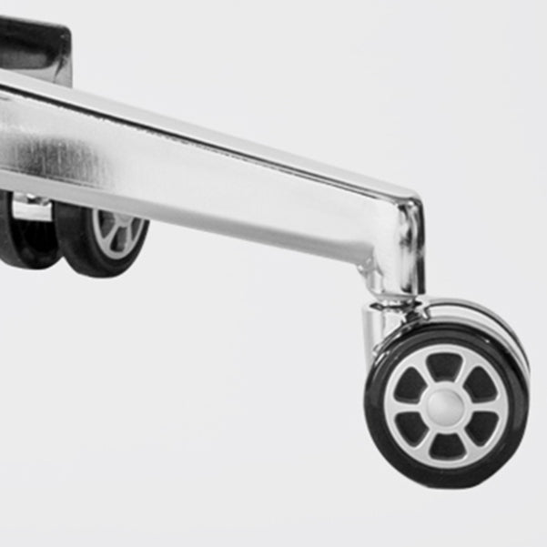 Sedia girevole esecutiva con ruote moderne sedia da task con cornice cromata