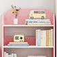 Modern Rectangle Bookcase Wooden Closed Back Bookshelf with Shelves