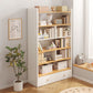 Modern Wooden Bookshelf Closed Back Bookcase for Home Office