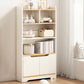 Modern Wooden Bookshelf Closed Back Bookcase for Home Office