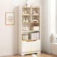 Modern Wooden Bookshelf Closed Back Bookcase for Home Office