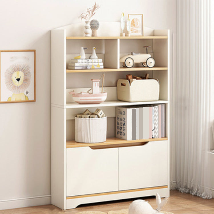 Modern Wooden Bookshelf Closed Back Bookcase for Home Office