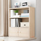 Modern Wooden Bookshelf Closed Back Bookcase for Home Office