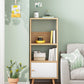 Modern Wooden Bookshelf Closed Back Bookcase for Home Office