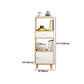 Modern Wooden Bookshelf Closed Back Bookcase for Home Office