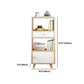 Modern Wooden Bookshelf Closed Back Bookcase for Home Office