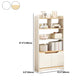 Modern Wooden Bookshelf Closed Back Bookcase for Home Office