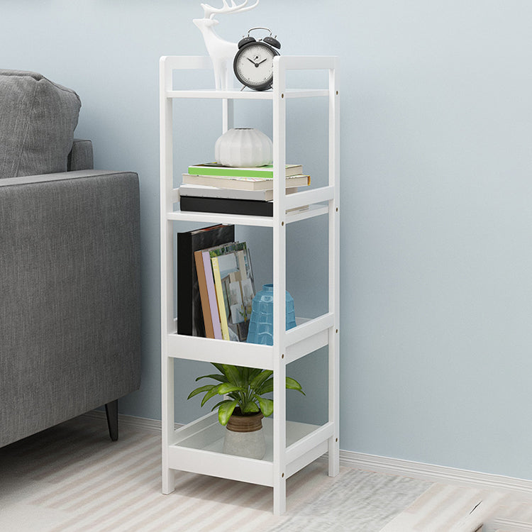 Simple Ladder Shelf Bookcase Modern Bamboo Bookshelf for Office Home