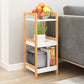 Simple Ladder Shelf Bookcase Modern Bamboo Bookshelf for Office Home