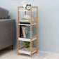 Simple Ladder Shelf Bookcase Modern Bamboo Bookshelf for Office Home