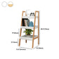 Simple Ladder Shelf Bookcase Modern Bamboo Bookshelf for Office Home