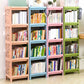 Contemporary Plastic Bookshelf Open Back Bookcase for Living Room