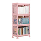 Contemporary Plastic Bookshelf Open Back Bookcase for Living Room