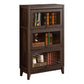 Espresso Shelf Bookcase Modern & Contemporary Bookshelf with Doors for Study Room