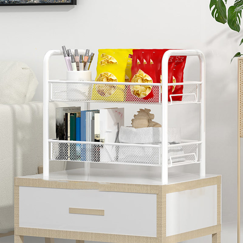 Libreria moderna in metallo con ruote aperte libreria per soggiorno