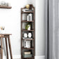 Modern Style Corner Bookshelf Solid Wood Vertical Bookcase for Home