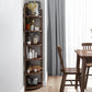 Modern Style Corner Bookshelf Solid Wood Vertical Bookcase for Home