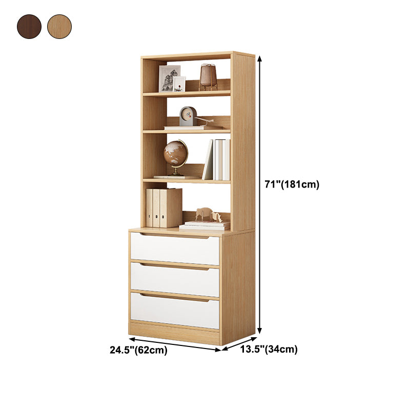Vertical Shelf Bookcase Engineered Wood Book Shelf for Study Room