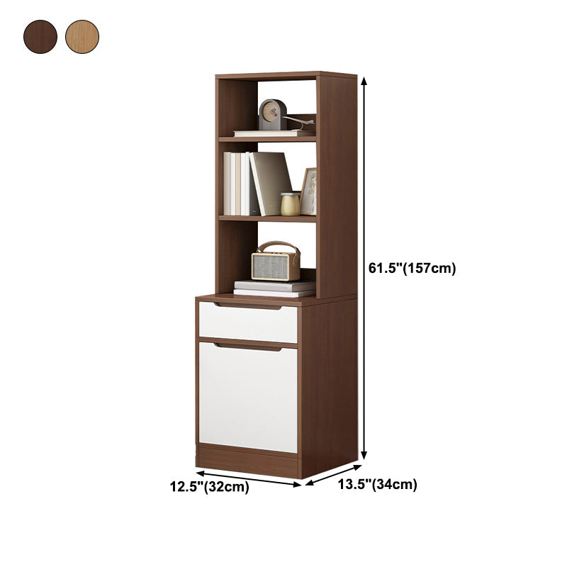 垂直棚本棚設計された木製の本の棚のための勉強