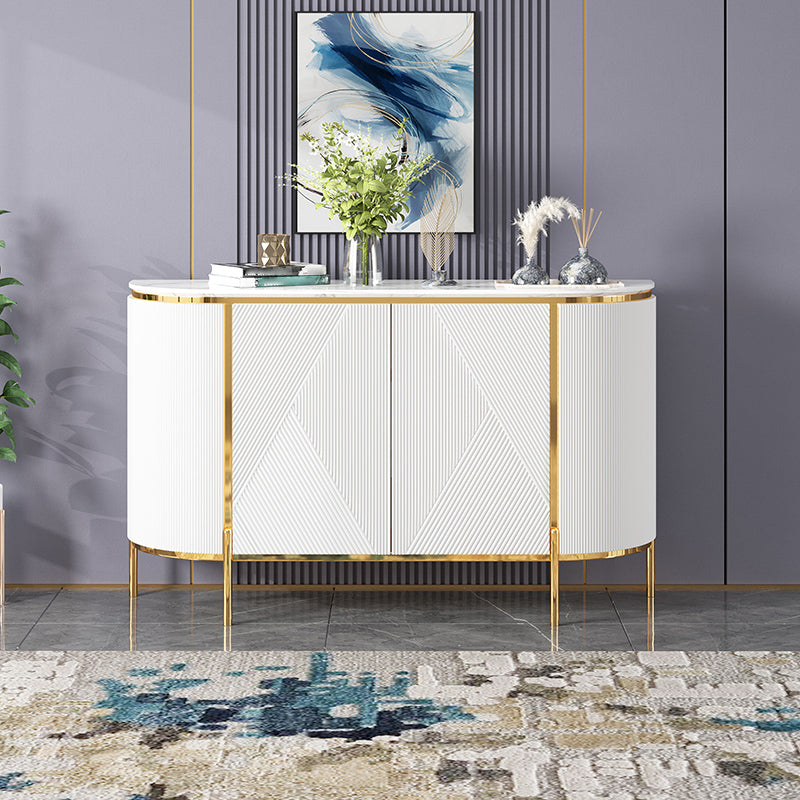 Sideboard da pranzo in legno ingegnerizzato a 2 porte moderne per soggiorno