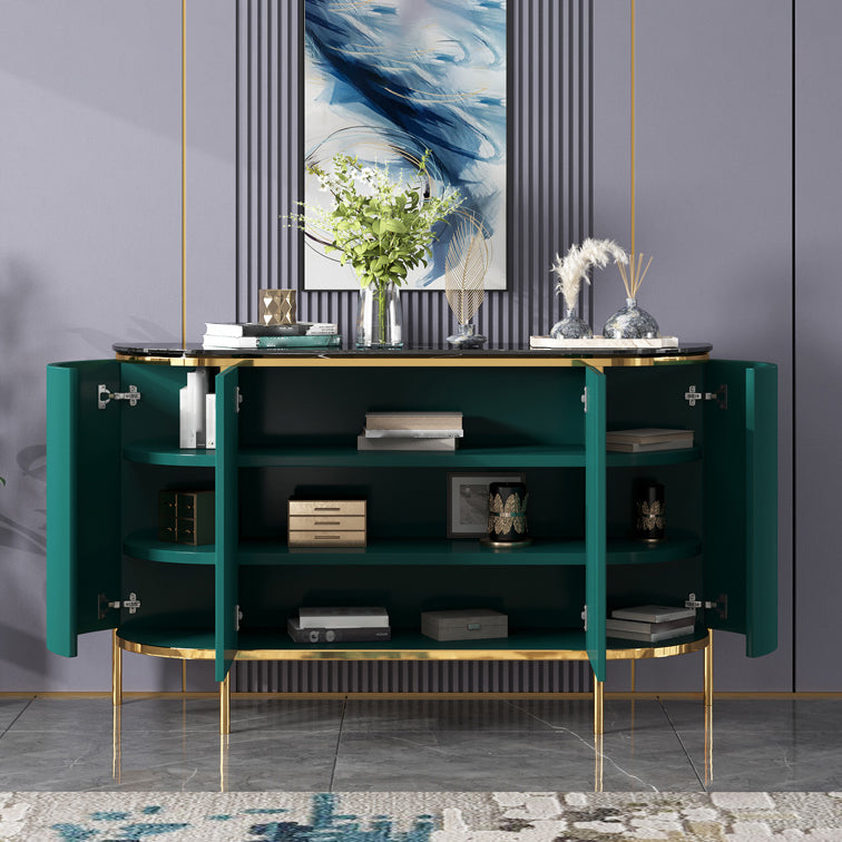 Sideboard da pranzo in legno ingegnerizzato a 2 porte moderne per soggiorno