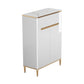 Glam Style Sideboard Stone 1 Drawer Dining Sideboard for Living Room