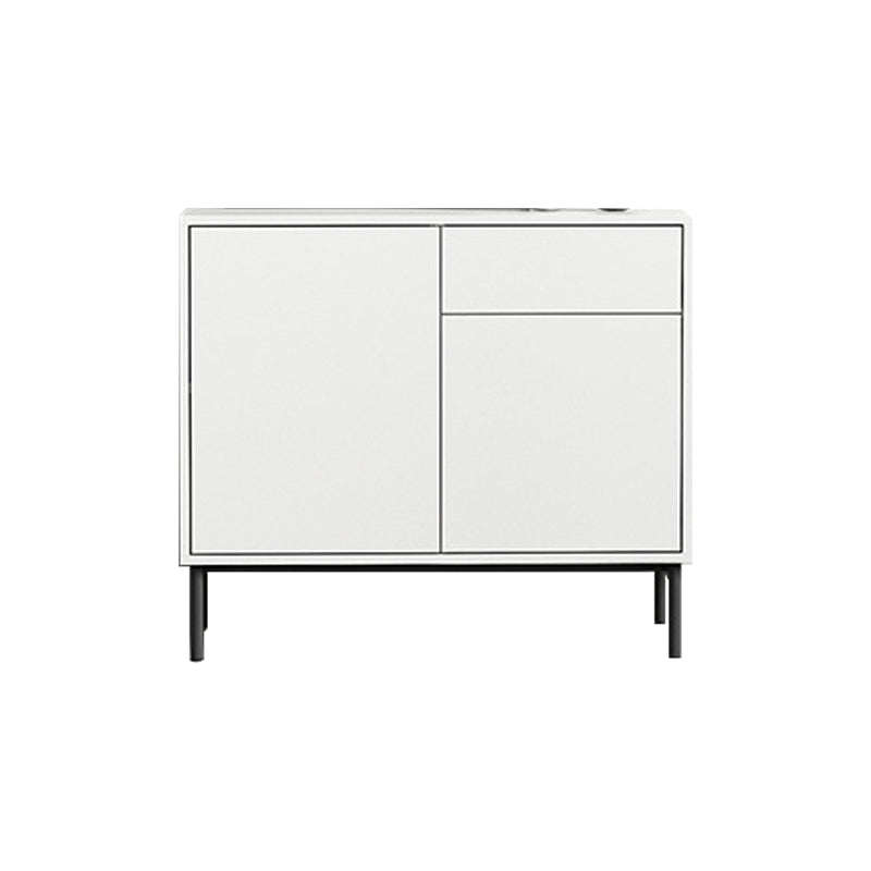 Contemporary Wood Sideboard Adjustable Shelves Dining Room Sideboard 31"L x 14"W x 28"H Clearhalo 'buffet_sideboard' 'Buffets & Sideboards' 'furn' 'furn_buffet_sideboard' 'Furniture' 'Kitchen & Dining Furniture' 5146576