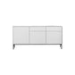 Contemporary Wood Sideboard Adjustable Shelves Dining Room Sideboard 59"L x 14"W x 28"H Clearhalo 'buffet_sideboard' 'Buffets & Sideboards' 'furn' 'furn_buffet_sideboard' 'Furniture' 'Kitchen & Dining Furniture' 5146579