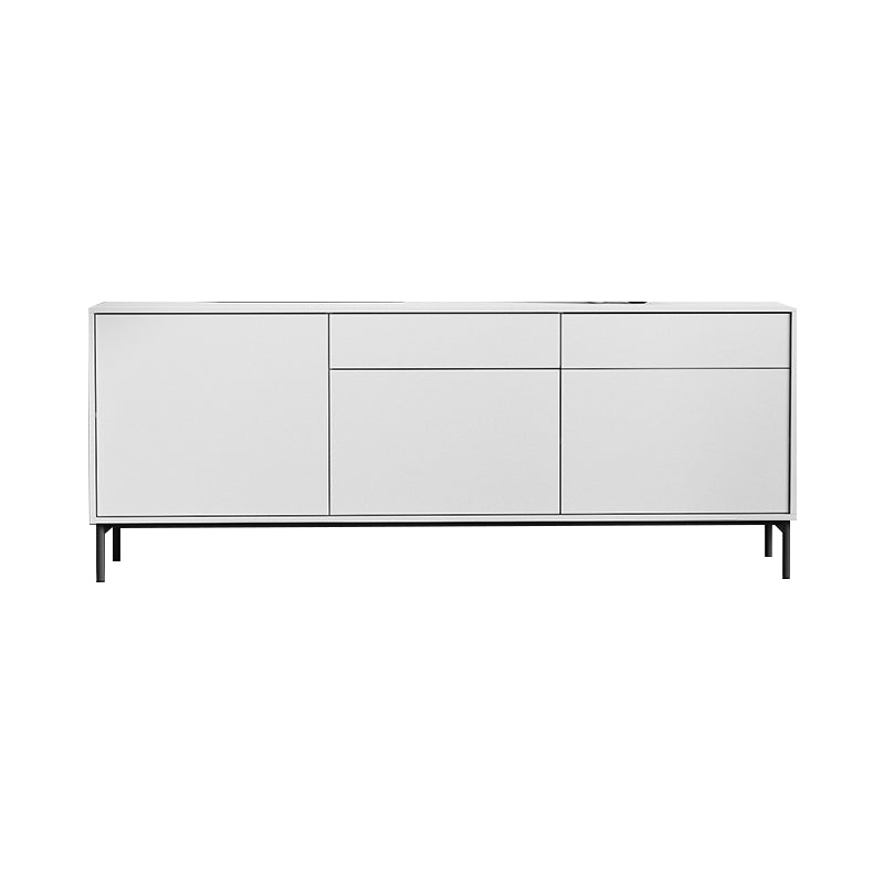 Contemporary Wood Sideboard Adjustable Shelves Dining Room Sideboard 71"L x 14"W x 28"H Clearhalo 'buffet_sideboard' 'Buffets & Sideboards' 'furn' 'furn_buffet_sideboard' 'Furniture' 'Kitchen & Dining Furniture' 5146581