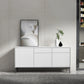 Contemporary Wood Sideboard Adjustable Shelves Dining Room Sideboard Clearhalo 'buffet_sideboard' 'Buffets & Sideboards' 'furn' 'furn_buffet_sideboard' 'Furniture' 'Kitchen & Dining Furniture' 5146592