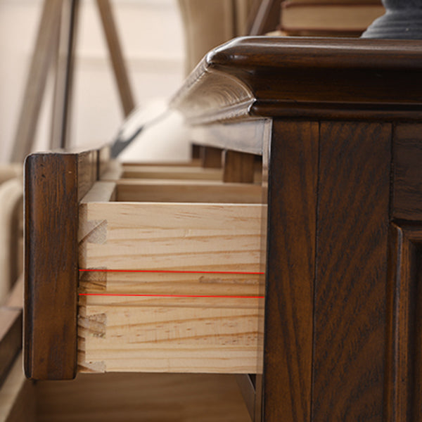 Sideboard moderna in sideboard da pranzo in legno marrone con porte per soggiorno