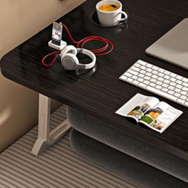 Modern Solid Wood Office Desk in Folding Rectangular Writing Desk for Home Clearhalo 'furn' 'furn_office_desk' 'Furniture' 'Office Desks' 'Office Furniture' 'office_desk' 5146673