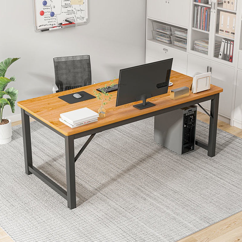 Hedendaagse rechthoek Engineered Wood Desk H-Shape Base Desk voor Home Office