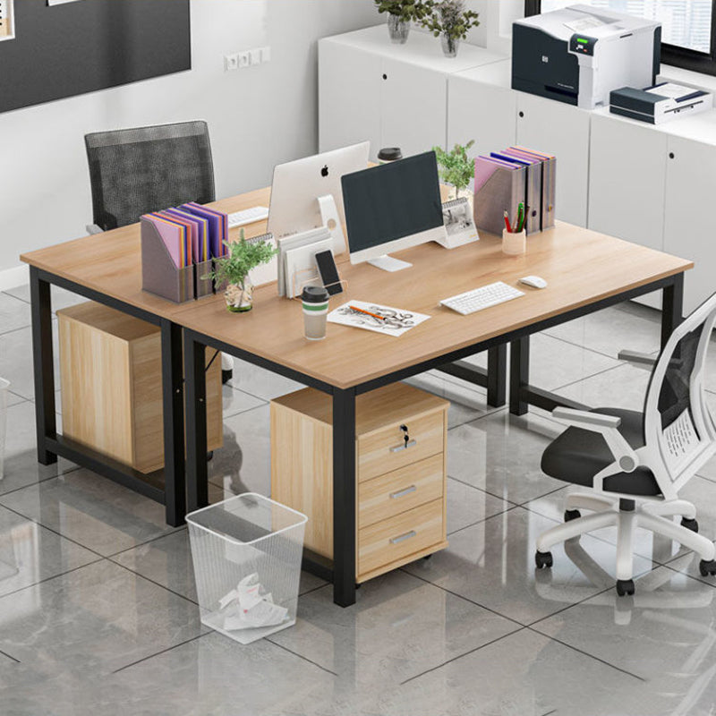 Hedendaagse rechthoek Engineered Wood Desk H-Shape Base Desk voor Home Office