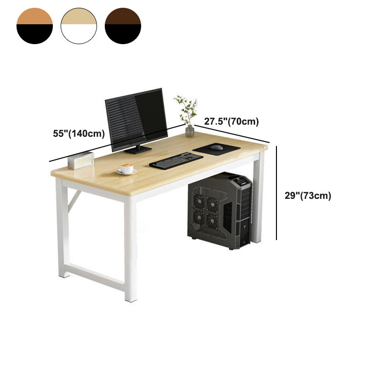 Hedendaagse rechthoek Engineered Wood Desk H-Shape Base Desk voor Home Office