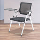 Mesh Mid Back Conference Chair Contemporary Fixed Arms Folding Chair