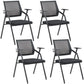 Mesh Mid Back Conference Chair Contemporary Fixed Arms Folding Chair