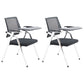 Mesh Mid Back Conference Chair Contemporary Fixed Arms Folding Chair