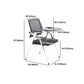 Mesh Mid Back Conference Chair Contemporary Fixed Arms Folding Chair