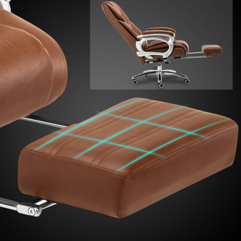 Chaise de bureau de bureau moderne à cadre en métal chaise de bureau d'ordinateur avec bras rembourrés