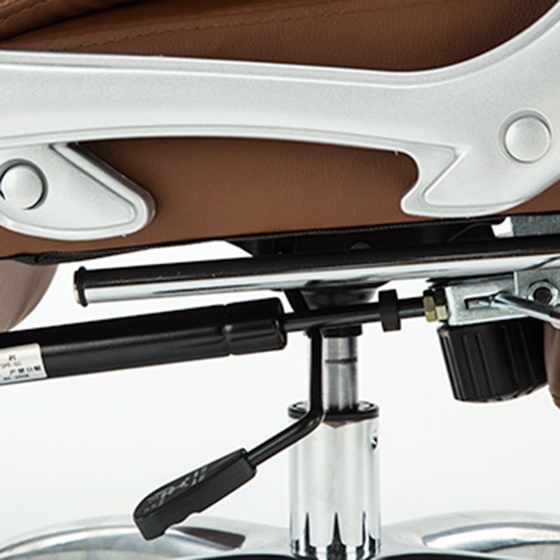 Chaise de bureau de bureau moderne à cadre en métal chaise de bureau d'ordinateur avec bras rembourrés