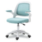 Mid Back Swivel Chair Home Padded Arms Office Chair with Wheels Ocean Blue Clearhalo 'furn' 'furn_office_chair' 'Furniture' 'Office Chairs' 'Office Furniture' 'office_chair' 5147000