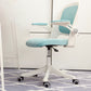Mid Back Swivel Chair Home Padded Arms Office Chair with Wheels Clearhalo 'furn' 'furn_office_chair' 'Furniture' 'Office Chairs' 'Office Furniture' 'office_chair' 5147003