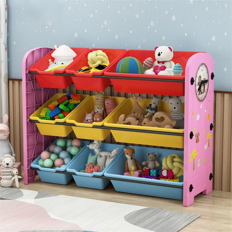 Estantería de plástico contemporánea estantería de espalda cerrada para sala de estar