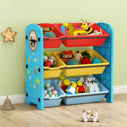 Estantería de plástico contemporánea estantería de espalda cerrada para sala de estar