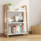 Contemporary Wooden Shelf Bookcase Vertical Bookshelf for Home Office
