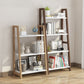 Contemporary Wooden Shelf Bookcase Vertical Bookshelf for Home Office
