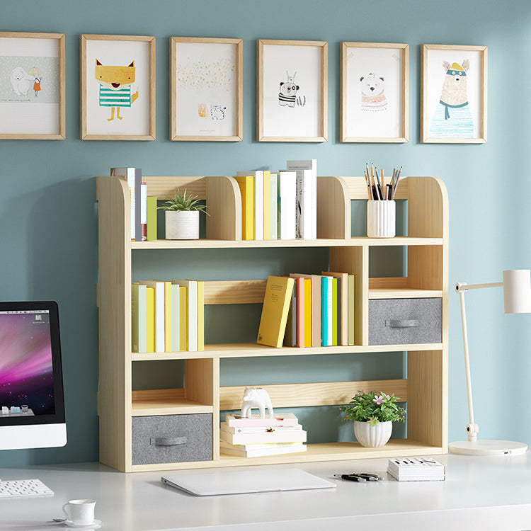 Estante de madera estantería estante de estantería abierta estantería para la oficina en casa